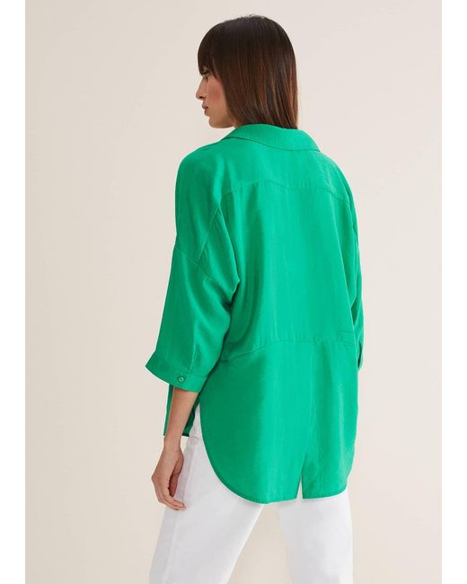 Phase Eight Green Cynthia Longline Shirt