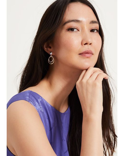 Phase Eight Blue Candence Drop Earrings