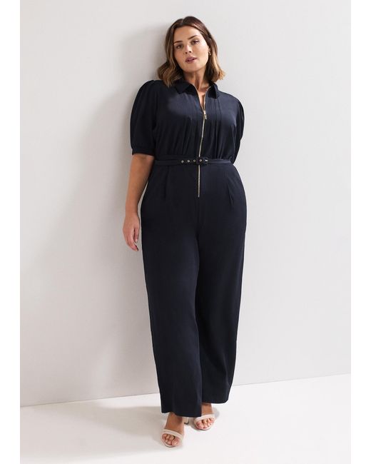 Phase Eight Blue Candice Zip Jumpsuit