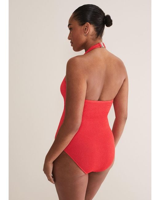 Phase Eight Red Halterneck Swimsuit