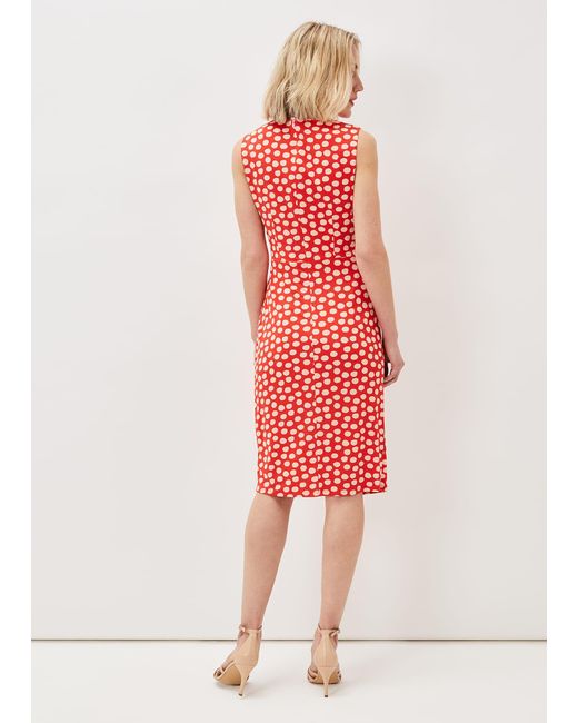 Phase Eight Multicolor Tia Spot Midi Dress