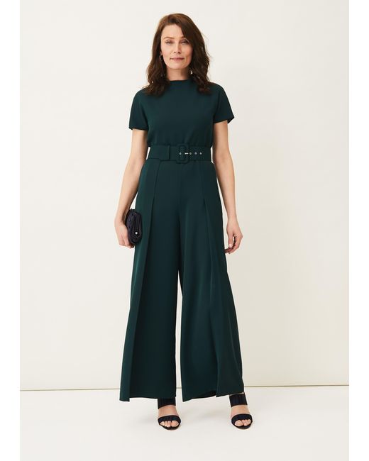 Phase Eight Blue Mylee Belted Jumpsuit