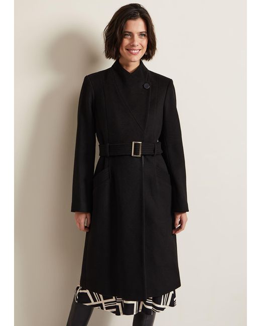 Phase Eight 's Susanna Black Wool Coat