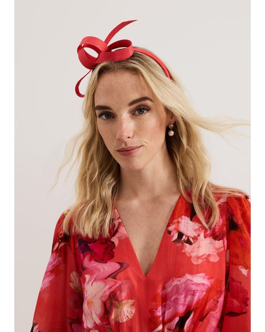 Phase Eight Red Loop Headband