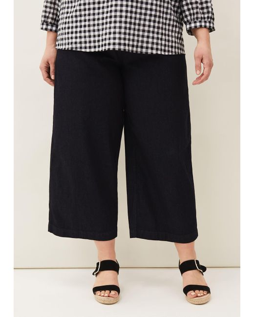 Phase Eight Gray Nora Denim Culottes