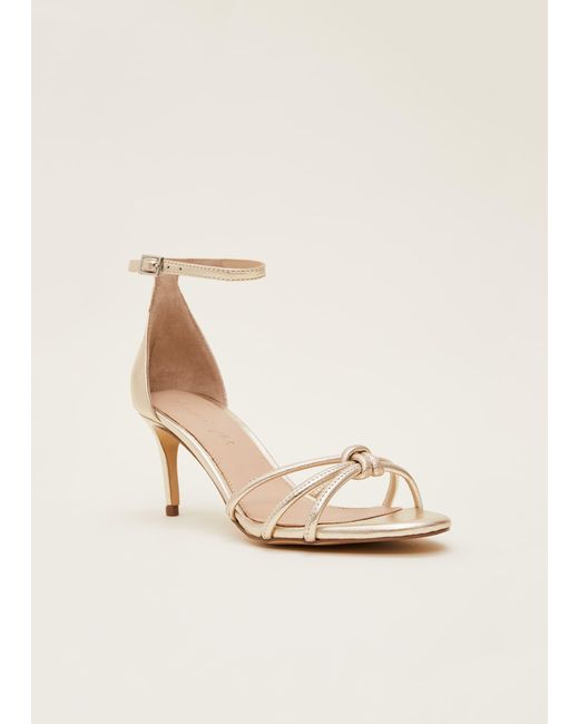 Phase Eight Natural Open Toe Heels