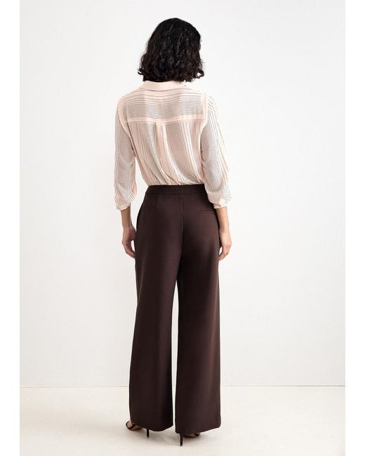 Phase Eight White Keely Pleat Detail Trouser