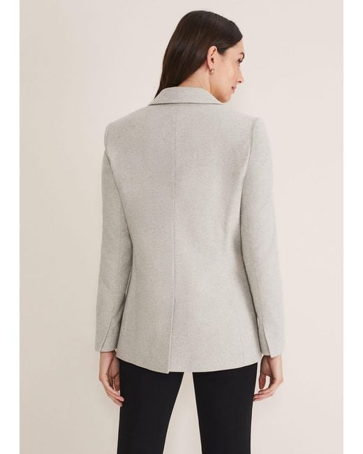 Phase Eight Natural Drew Wool Blazer
