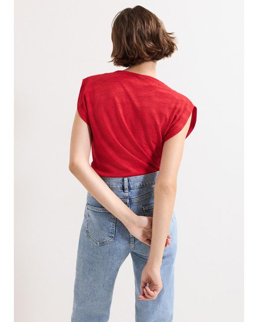 Phase Eight Rina Drape Textured Sleeveless Top