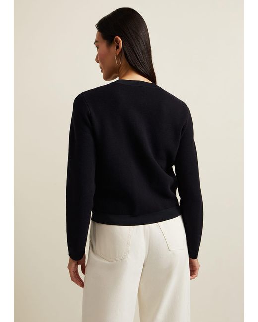 Phase Eight Black Libby Knitted Jacket