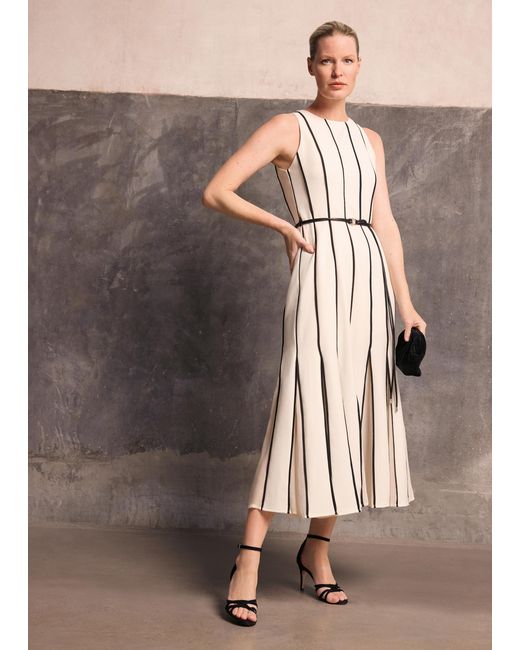 Phase Eight White Kimberly Belted Midi Dress