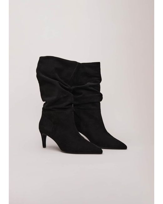 Phase Eight Black Suede Boots