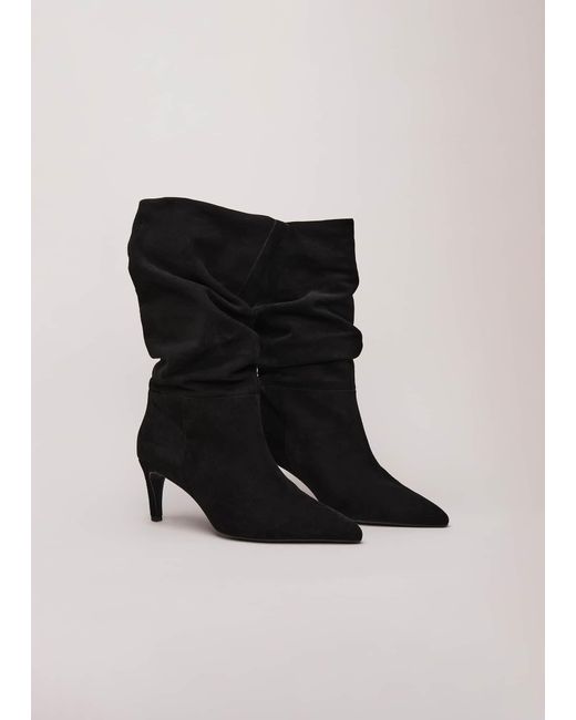 Phase Eight 's Black Suede Boots