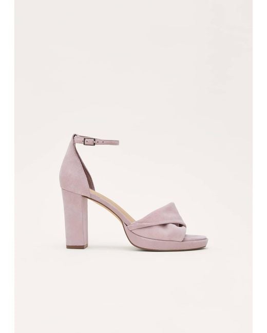 Phase Eight Pink Twist Strap Platform Shoe