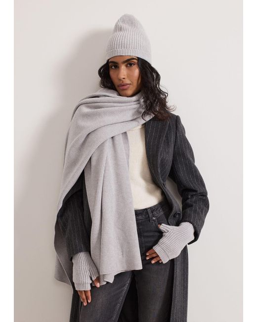 Phase Eight Black Ribbed Armwarmers