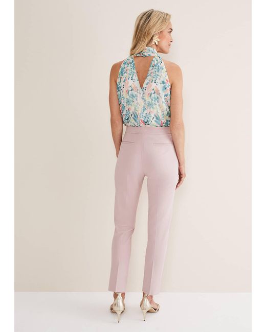 Phase Eight Pink Eira Cigarette Trousers