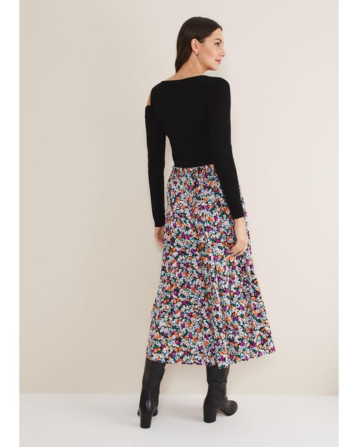 Phase Eight Multicolor Mona Floral Tiered Skirt