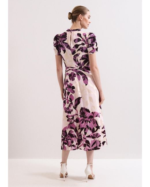 Phase Eight Pink Tilly Floral Midi Dress
