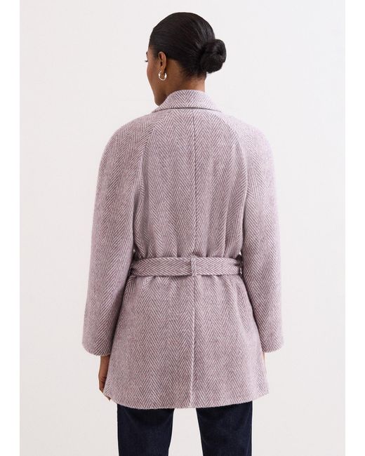 Phase Eight Pink Niamh Wrap Coat