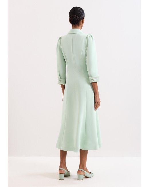 Phase Eight White Paloma Tux Midi Dress