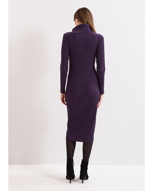 Phase Eight Purple Hartley Zip Dress