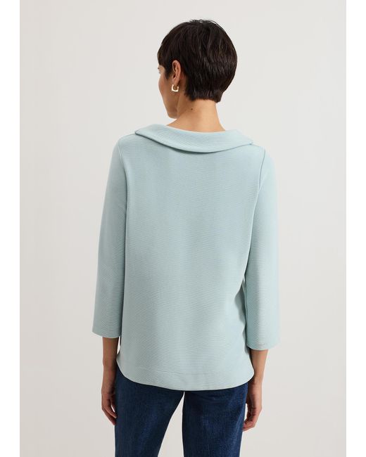 Phase Eight Green Remy Textured Cowl Neck Top