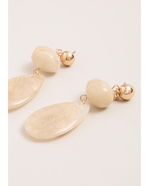 Phase Eight Natural Drop Stone Earrings
