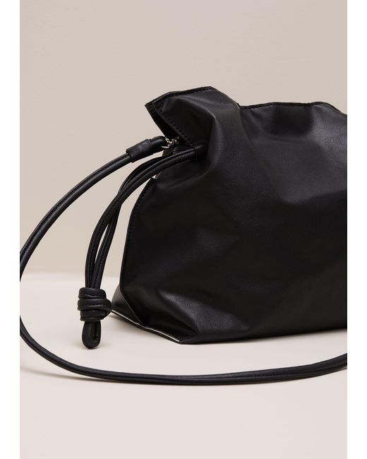 Phase Eight Natural Leather Drawstring Soft Pouch Bag
