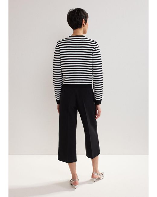 Phase Eight Black Petite Aubrielle Clean Crepe Culotte