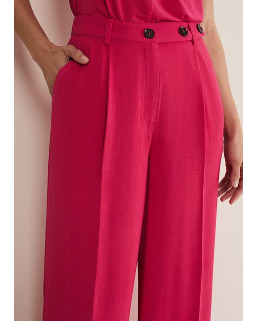 Phase Eight Pink 's Opal Wide Leg Trousers