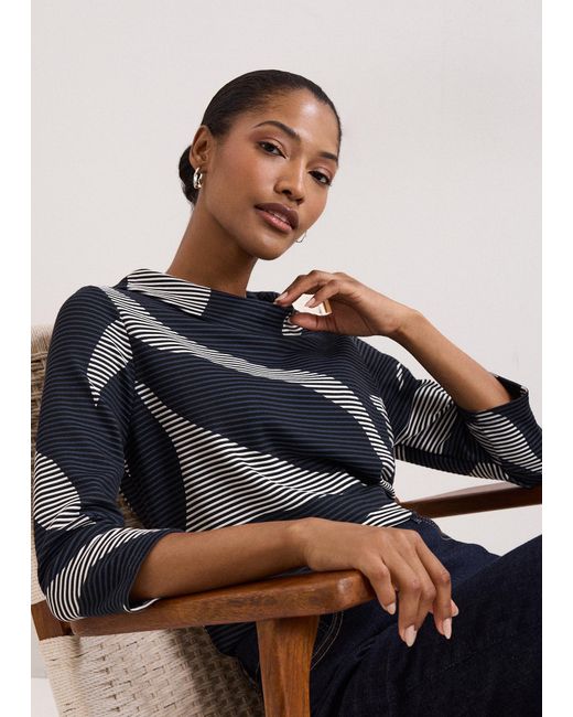 Phase Eight Blue Rena Printed Top