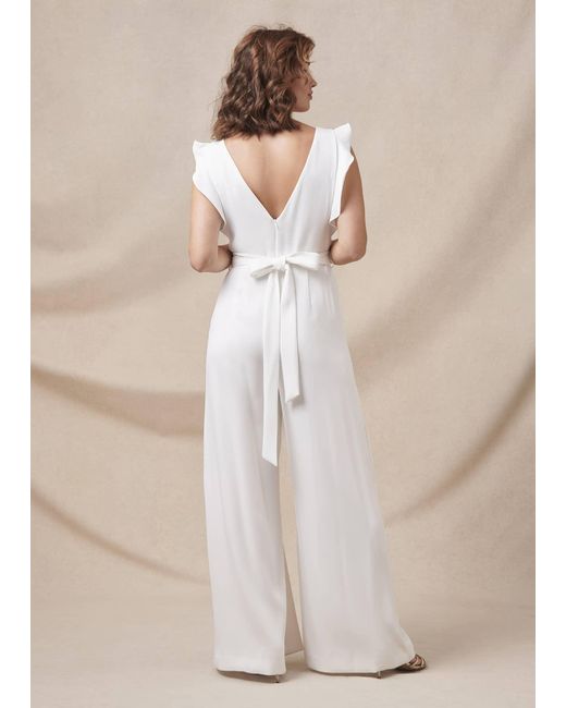 Phase Eight White Victoriana Bridal Jumpsuit