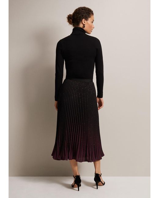 Phase Eight Multicolor 's Estella Ombre Pleated Midi Skirt