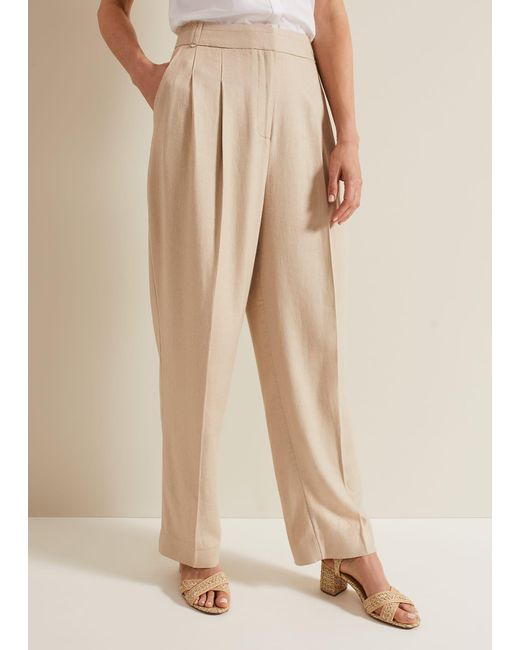 Phase Eight Natural 's Addison Pleat Front Trouser