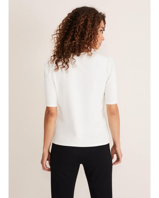 Phase Eight White Kailee Eyelet Top