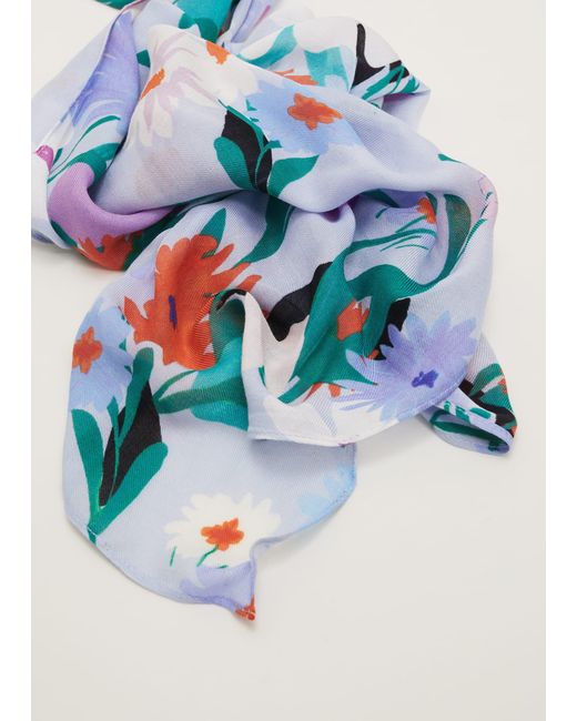 Phase Eight Blue Wild Utopia Light Weight Scarf