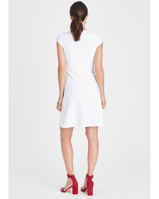 Phase Eight White Norika Textured Dress