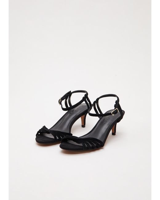 Phase Eight White Suede Strappy Sandals