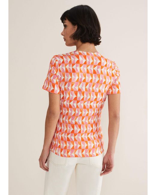 Phase Eight Pink Loicia Geo Wrap Top