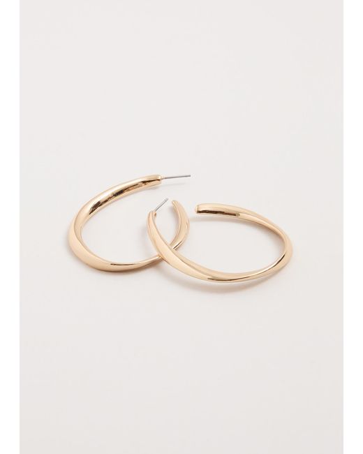 Phase Eight Natural Pointed Hoop Earrings