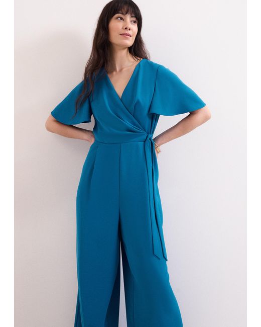 Phase Eight Blue Julissa Wide Leg Jumpsuit