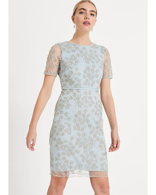 Phase Eight Multicolor Anika Beaded Lace Dress