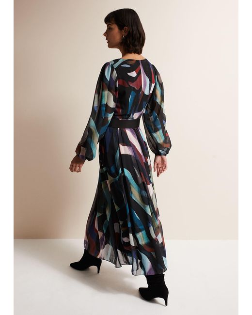 Phase Eight Natural Sky Printed Maxi Dress