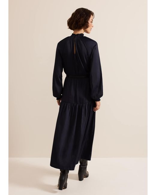 Phase Eight Black Ornella Satin Dress