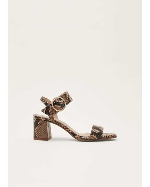 Phase Eight Natural Skin Leather Buckle Sandals