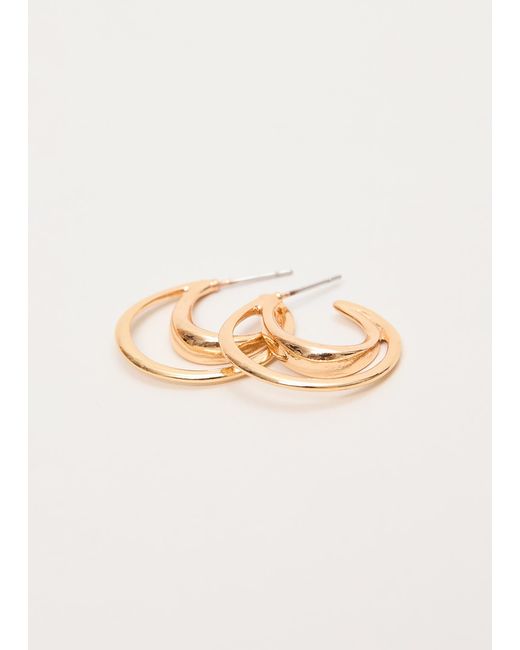 Phase Eight Natural Double Hoop Earrings