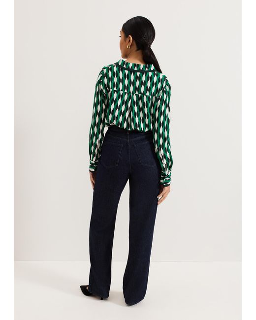 Phase Eight Blue Frankie Straight Leg Jean