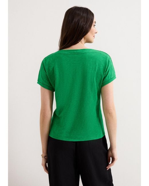 Phase Eight Green Suzie Plain T-Shirt
