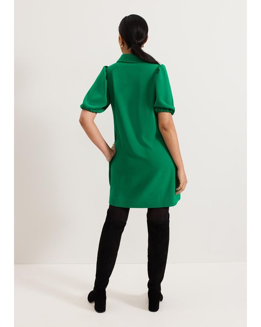 Phase Eight Green Petite Candice Scallop Dress