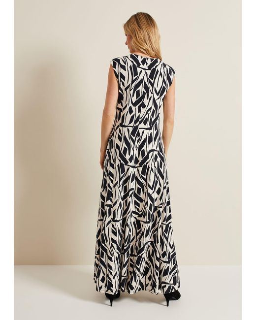 Phase Eight Natural 's Kristy Geo Maxi Dress